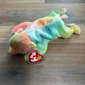 Vintage (1998) TY Beanie Baby “Sammy” the Rainbow Bear w/Tags 8.5” Plush Toy